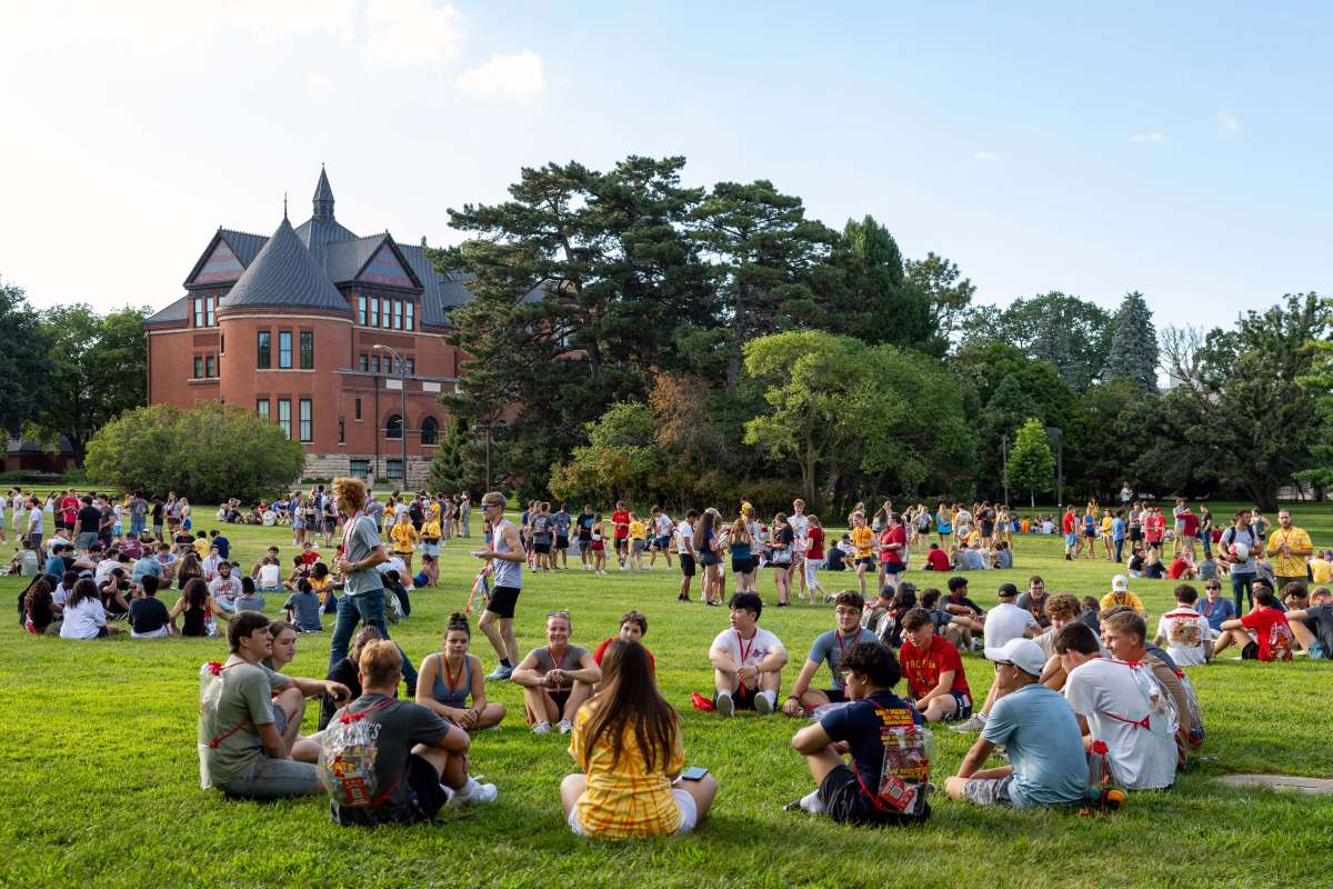 Students attending the Center of ExCytement on Central Campus
